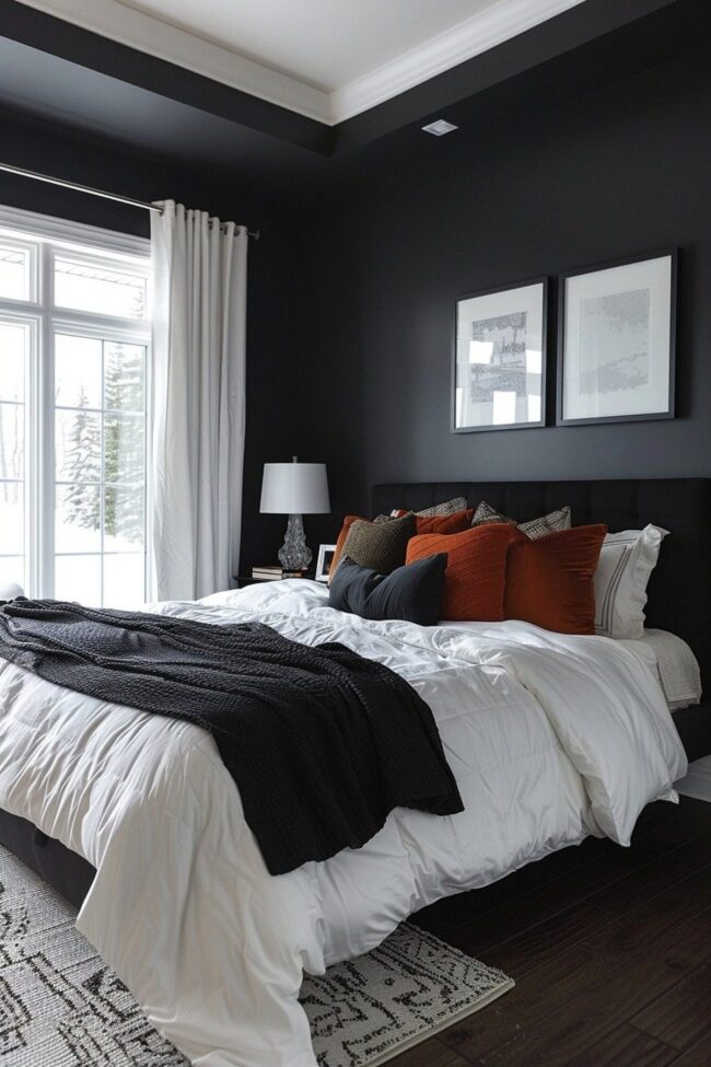 Dramatic Bedroom Aesthetics