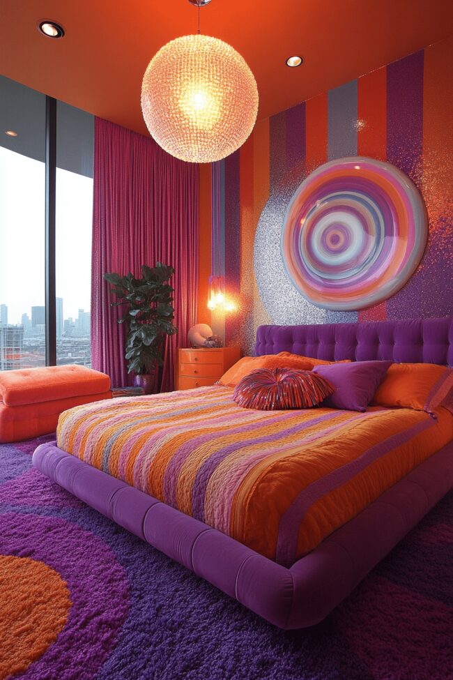 Funky 70s Vibe Bedroom