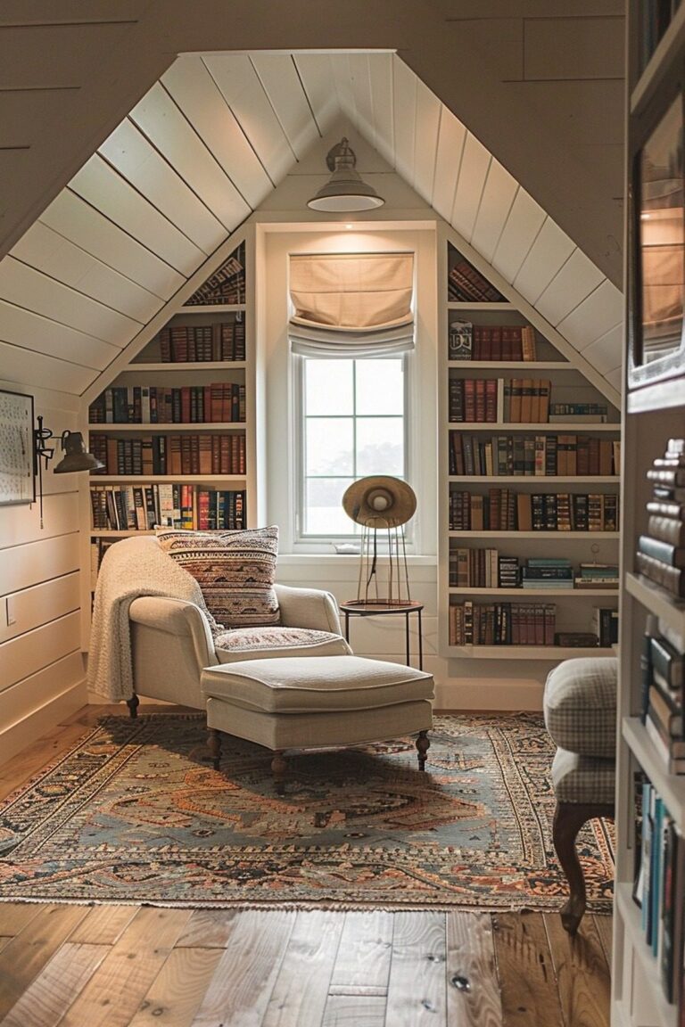 View of 29 Small Attic Room Ideas to Turn Your Cozy Nook into a Beautiful ...