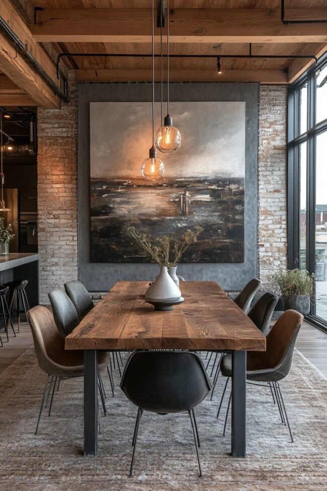 Stylish City-Inspired Dining Space