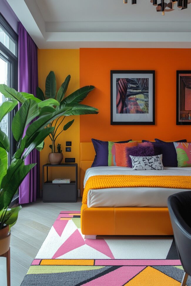 Vibrant Color Block Oasis