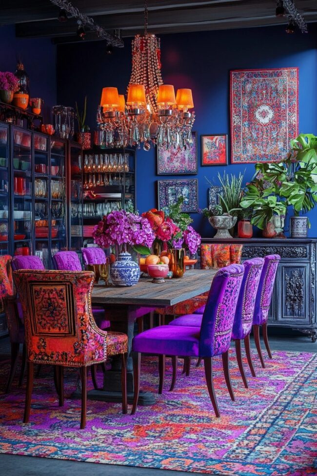 Chic Bohemian Style Dining Space
