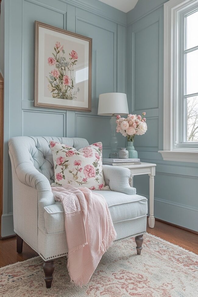 Serene Stylish Reading Corner
