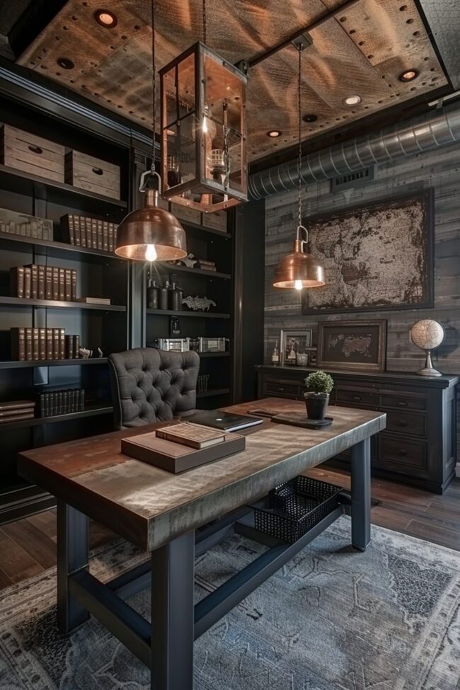 Industrial Chic Workspace