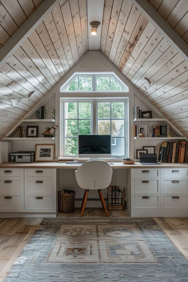 Functional Attic Study Spot