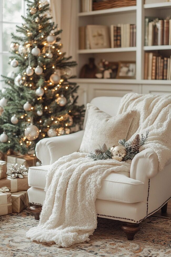 Chic Holiday Reading Corner