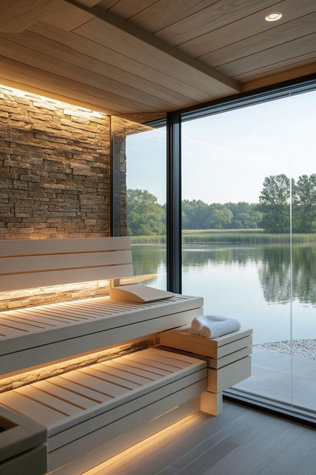 Lakeside Sauna Oasis