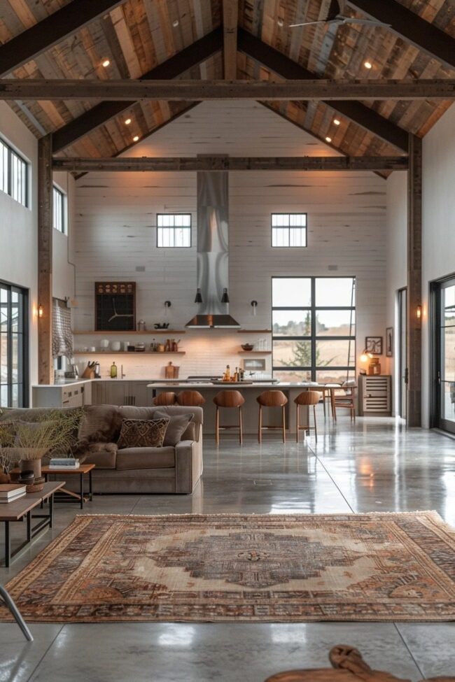 Spacious Barn-Style Home Design