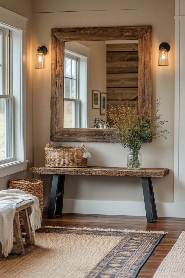 Charming Rustic Mirror Design Ideas