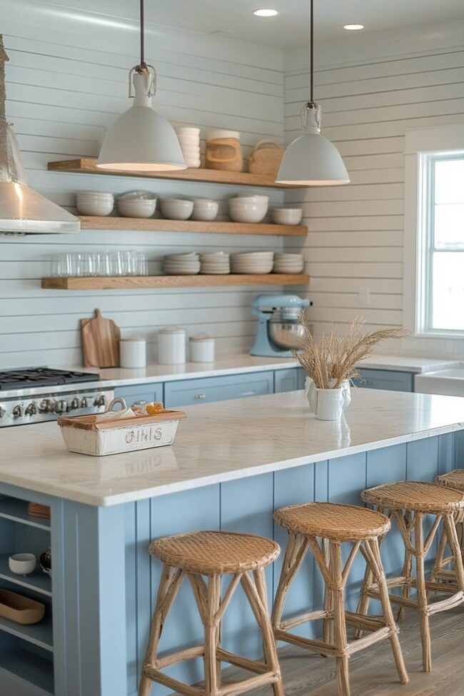 Nautical-Inspired Kitchen Aesthetic
