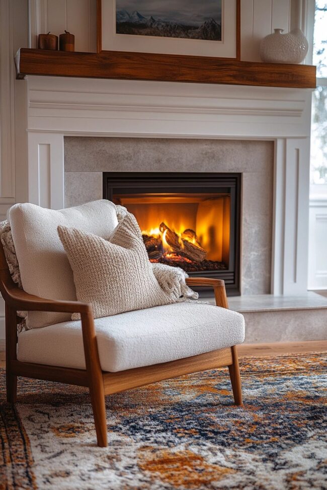 Rustic Electric Fireplace Appeal