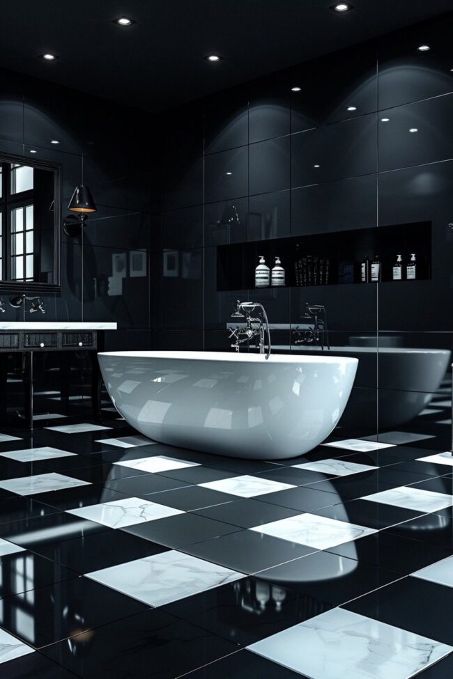 Monochrome Tile Aesthetics