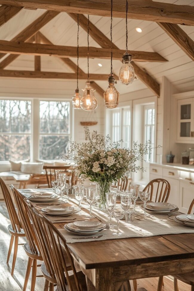 Rustic Charm in Dining Spaces