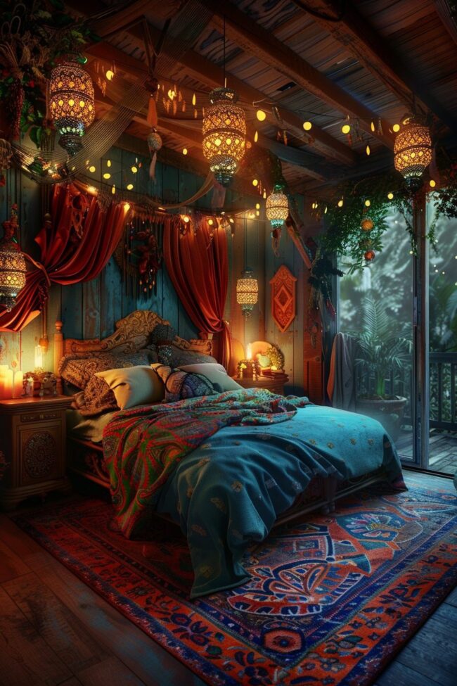 Bohemian Lantern Oasis