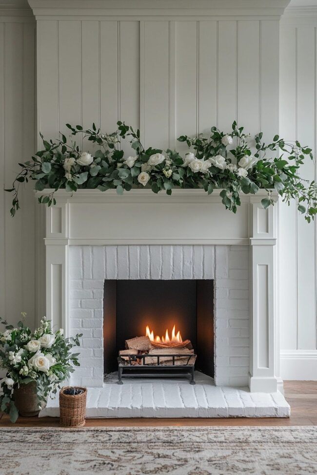 Elegant Hearth Centerpiece