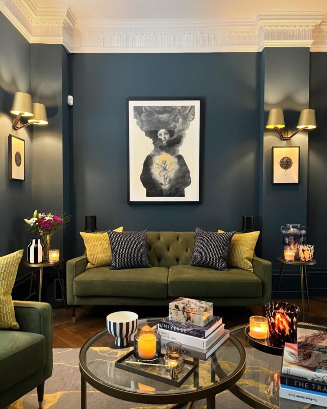 Power of Dark Colors in Maximalist Interior Design