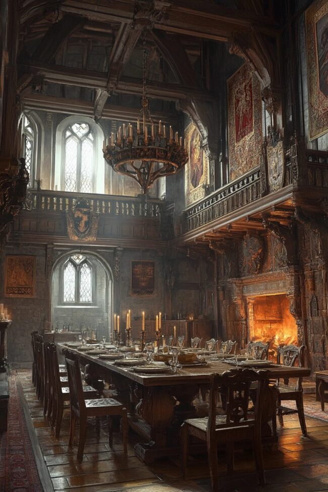 Grand Dining at an Elizabethan Estate