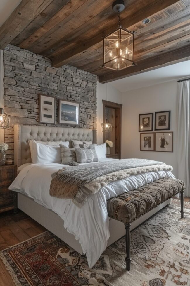 Rustic Charm and Romance Bedroom
