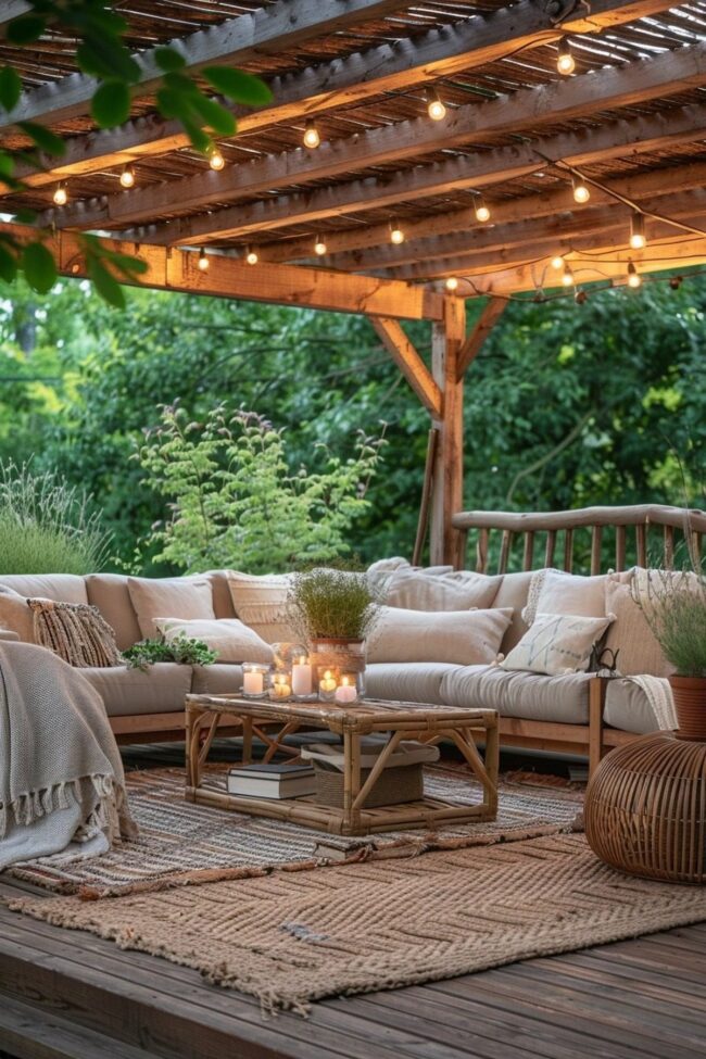 Scandinavian Boho Deck Vibes