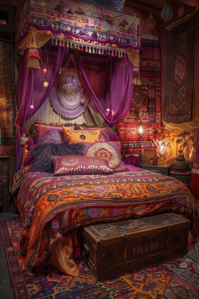 Vivid Fabric Nomad Boho Bedroom
