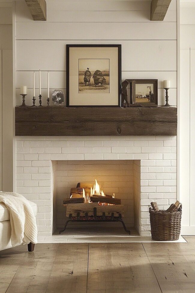 Rustic Elegance Fireplace