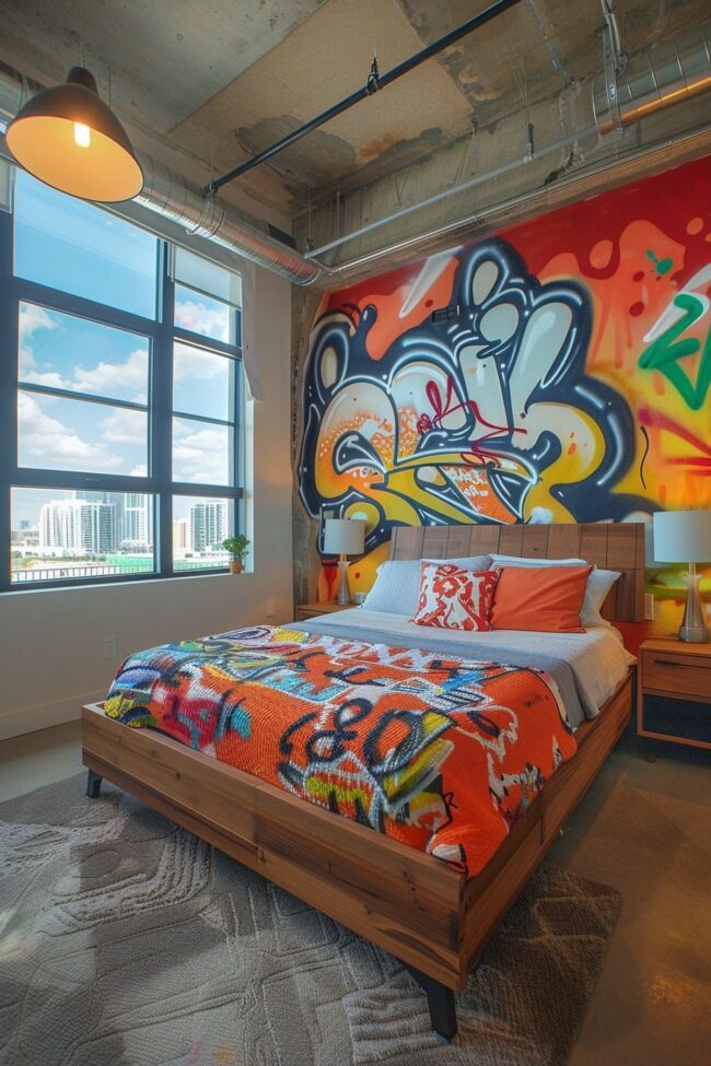 Edgy Urban Bedroom Design