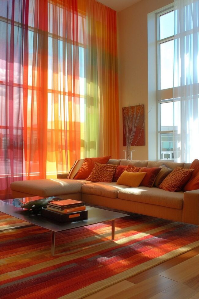 Vibrant Sheer Elegance