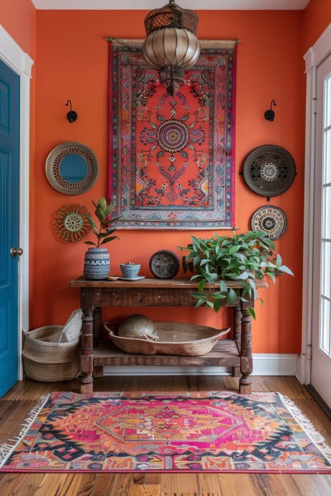 Vibrant Boho Entrance
