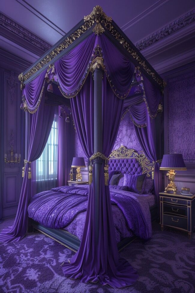 Majestic Purple Drapery