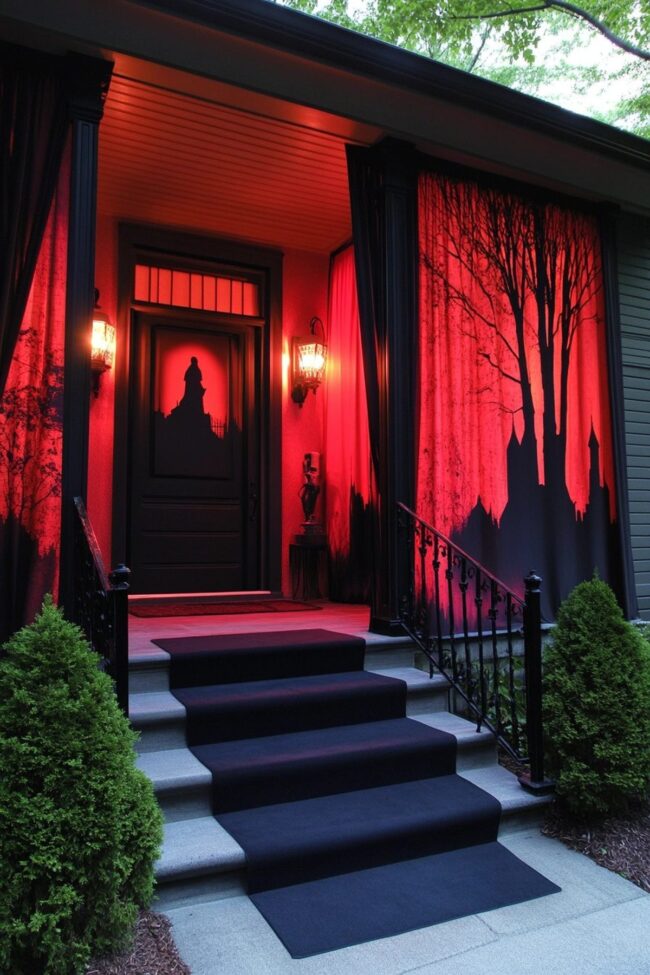 Spooky Nighttime Exterior Display