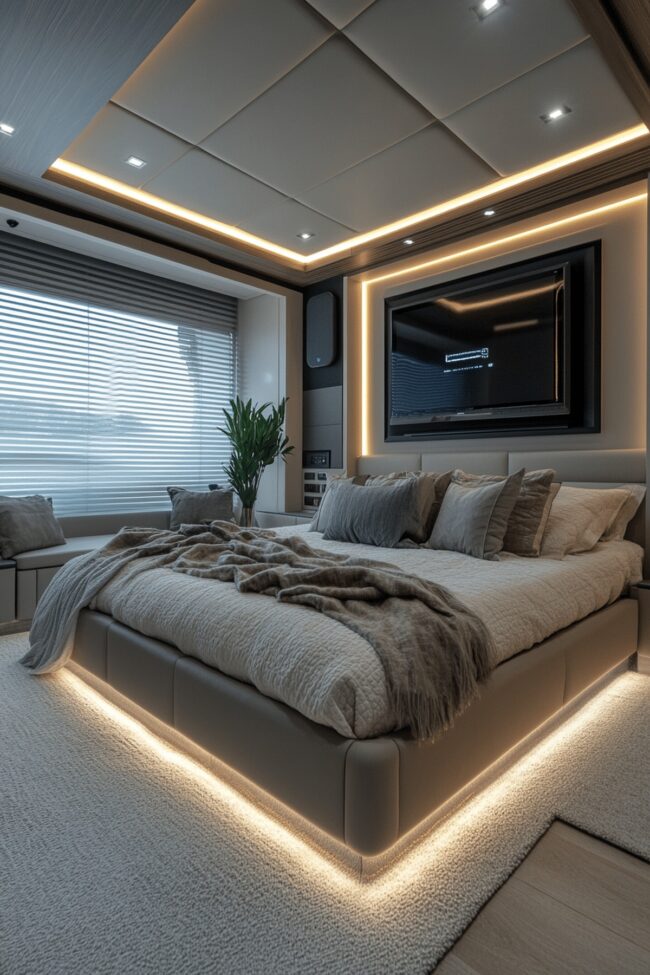 Cutting-Edge Smart Bedroom Design