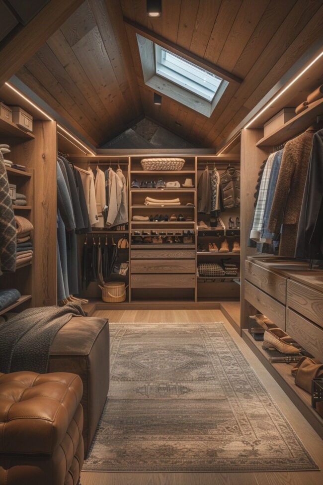 Tailored Attic Closet Space