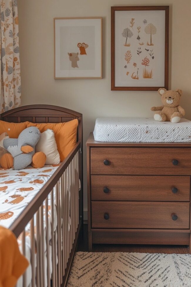 Charming and Straightforward Baby Room