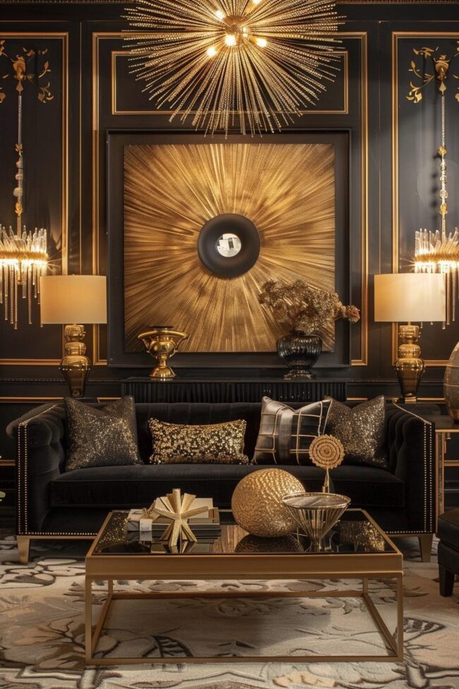 Elegant Golden Accents