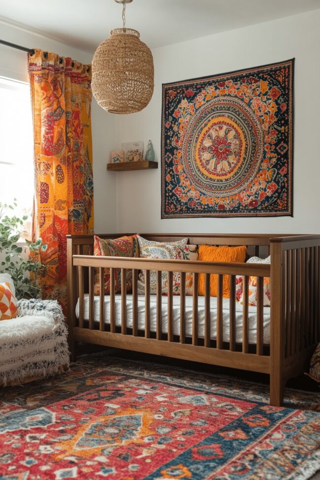 How Colors and Textures Shape a Baby’s Mood in a Boho Nursery