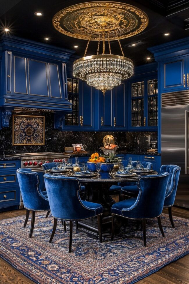 Regal Blue Elegance