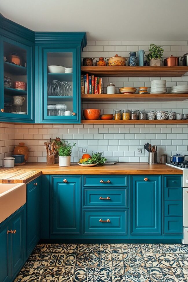 Teal Blue Elegance