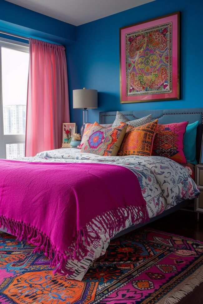 Vibrant Bedroom Aesthetics