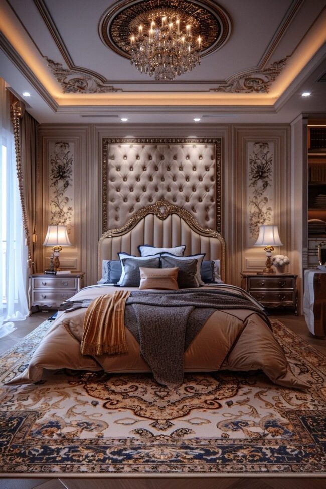 Glamorous Plush Layered Rugs