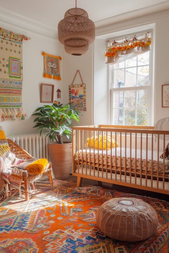 Chic Retro Baby Room Design