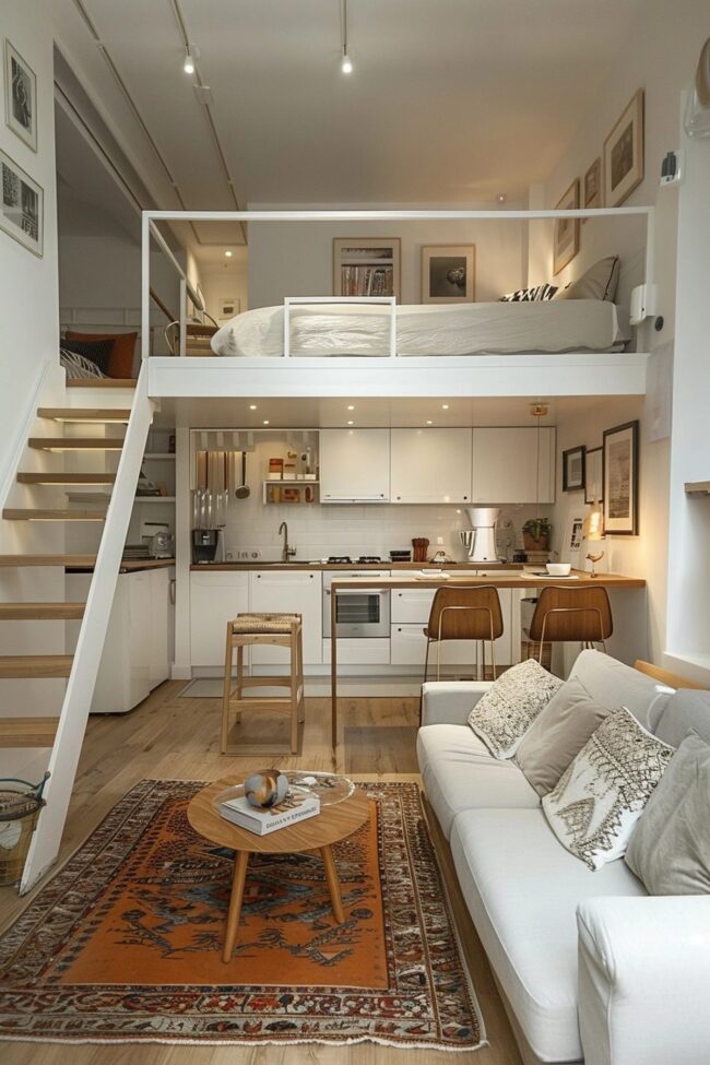 Efficient Scandinavian Living Space
