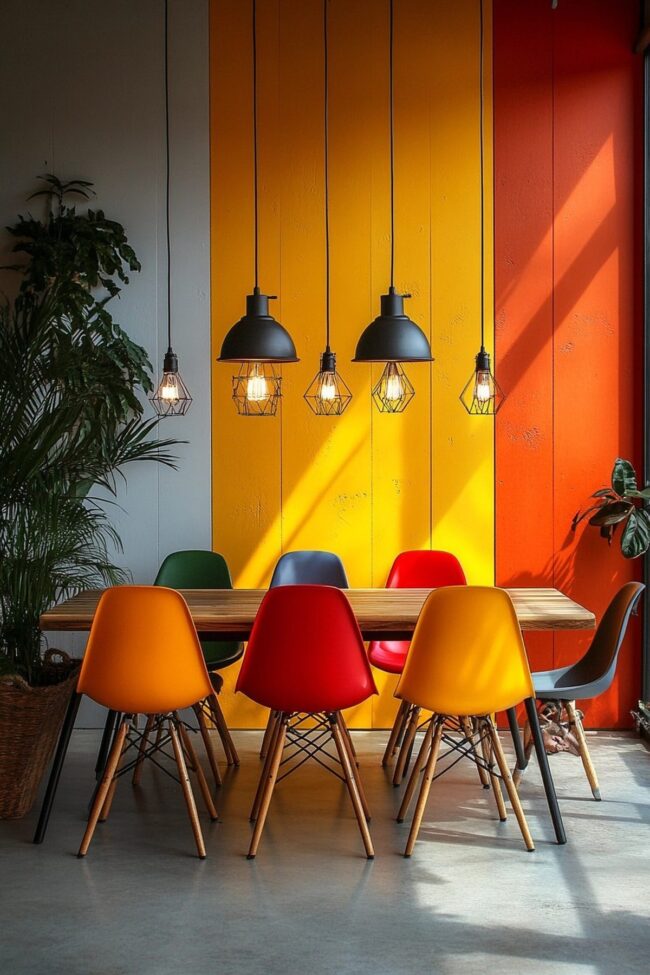Energetic Palette for Dining Spaces