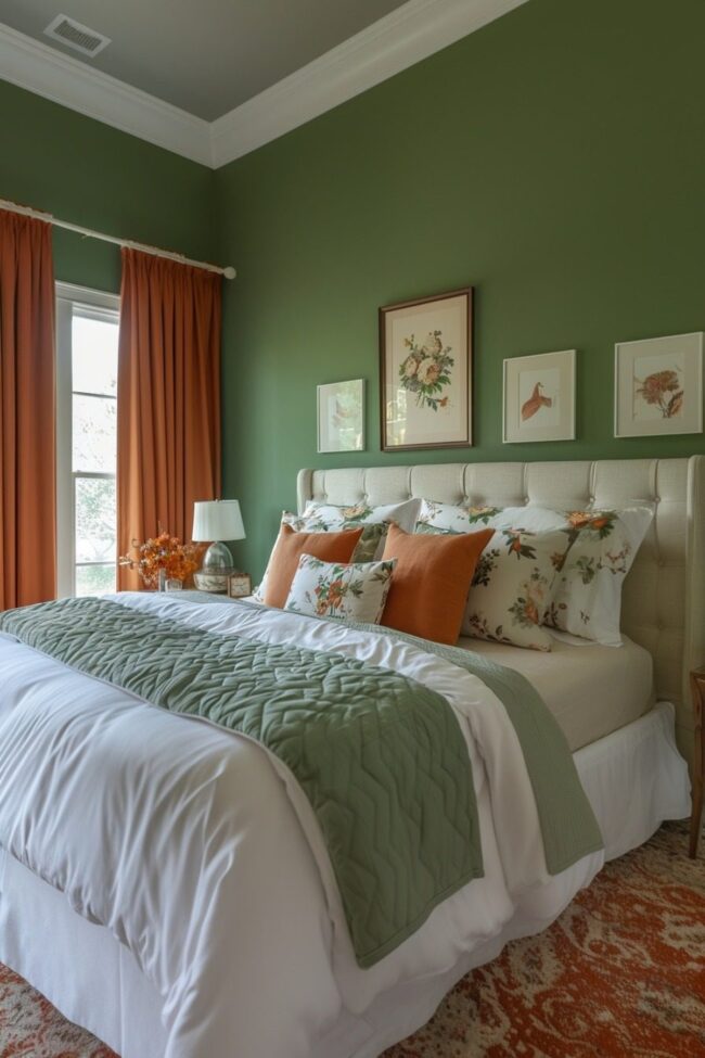 Elegant Green and Terracotta Retreat