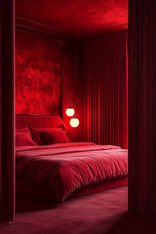 Cosmic Red Dream Room