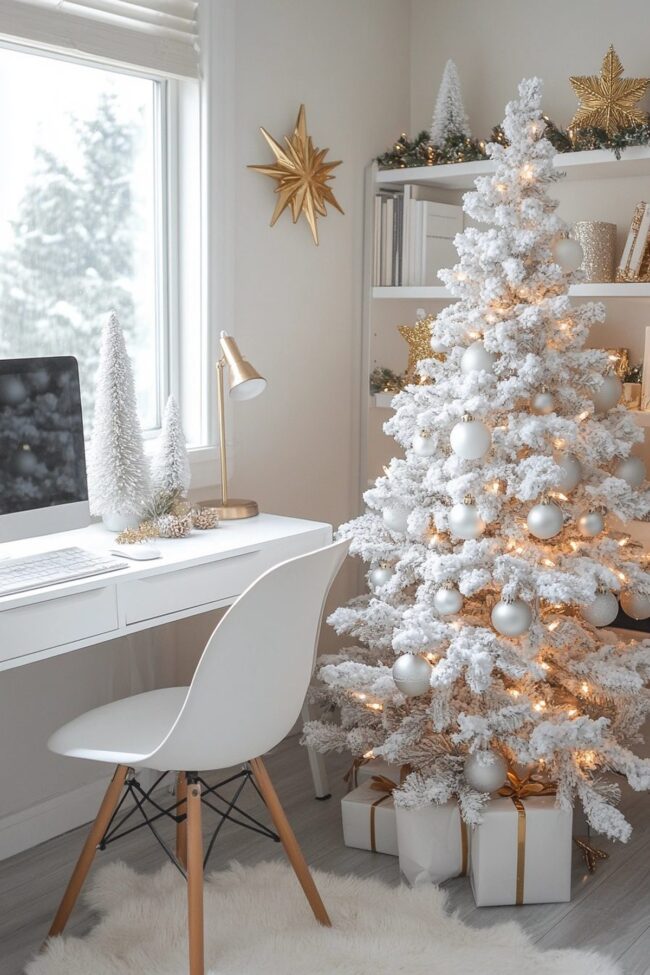 Sleek Winter Office Elegance