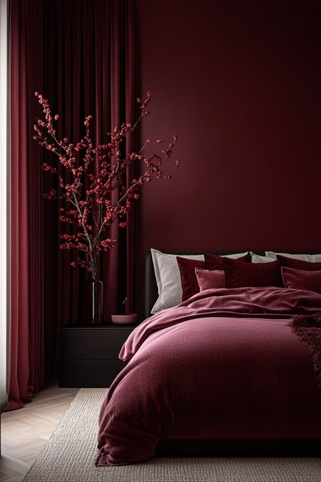Maroon and Onyx Serenity