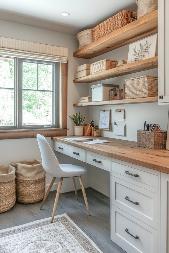 Serene Scandinavian Workspace
