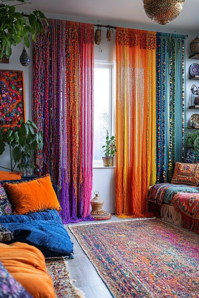 Eclectic Beaded Drapery