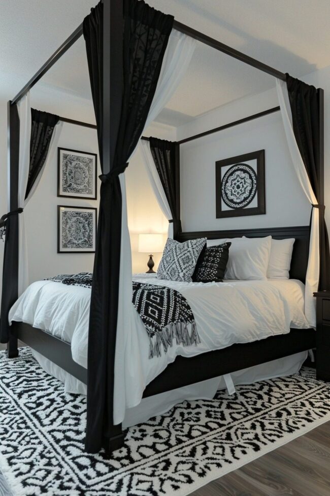Monochrome Canopy Chic