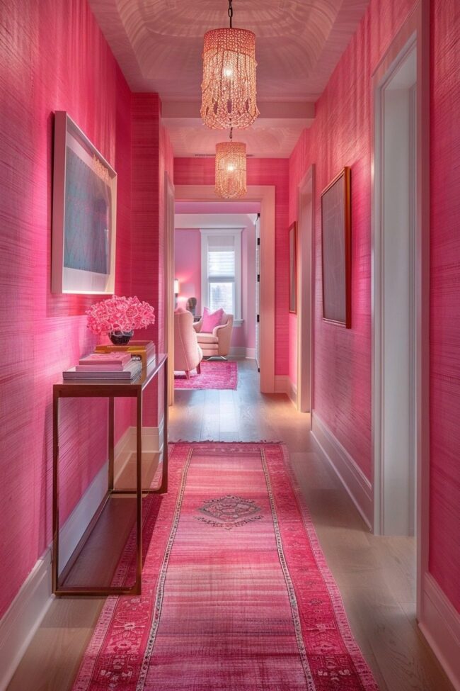 Chic Pink Corridor Designs